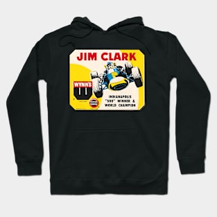 Jim Clark Indy 500 & F1 Auto Racing Champion Car 1960s Decal Hoodie